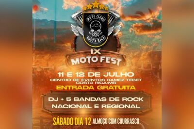 Imagem da notícia Motofest começa nesta sexta com rock, churrasco e chance de fazer o bem